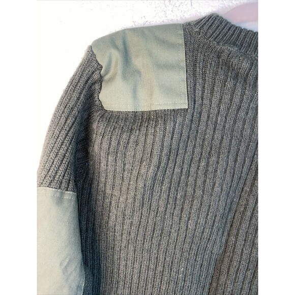 USMC Marine wool sweater Corps Military Uniform Green 42 arm pad army - Picture 5 of 7